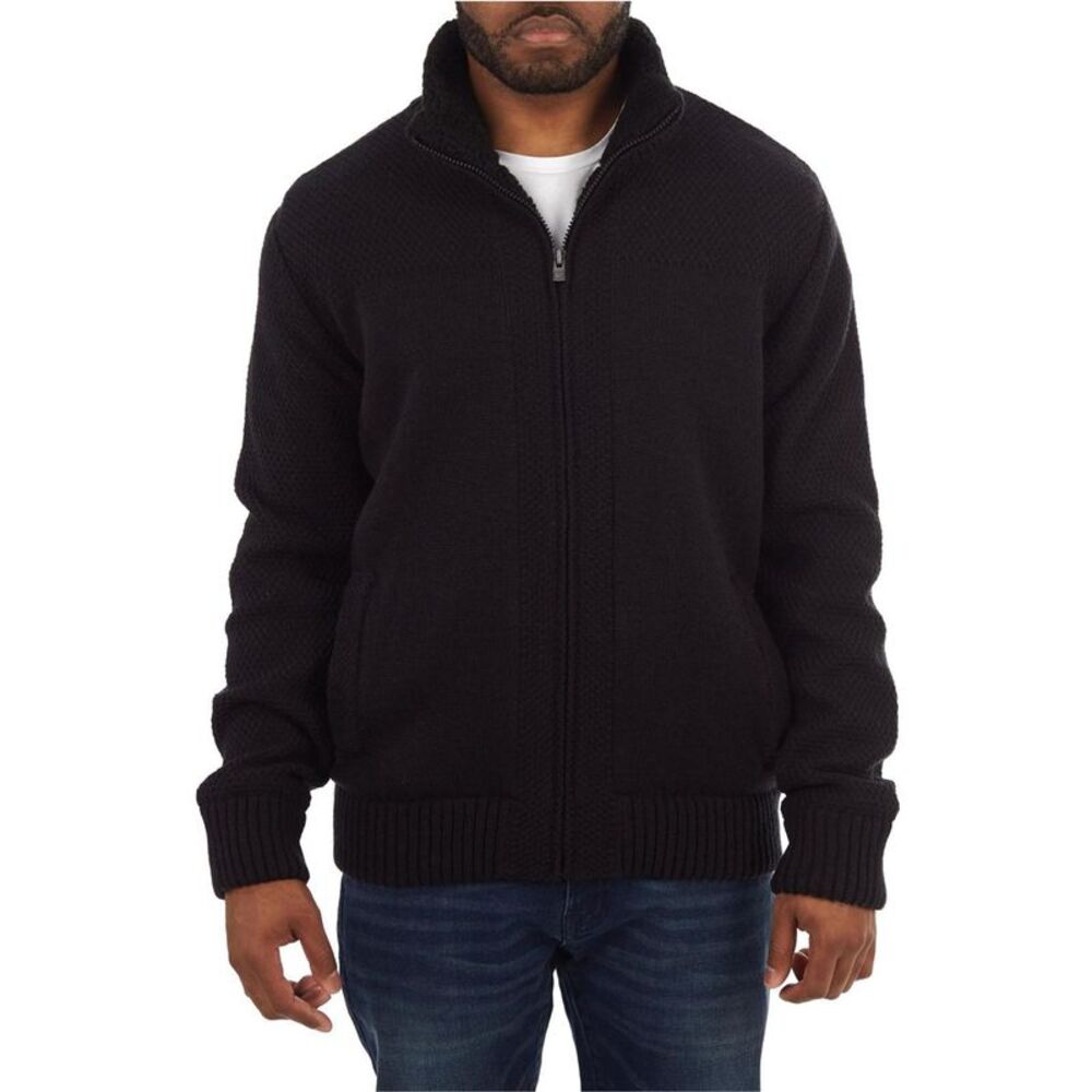 X-Ray Mens Full-Zip Knit Sweater, NWT